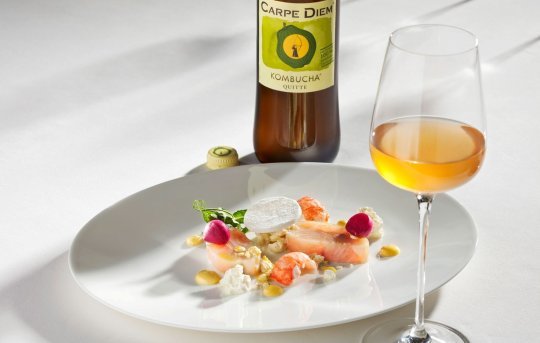 Kärntner Laxn warm gebeizt mit Apfelricotta Kärntner Laxn warm gebeizt mit Apfelricotta