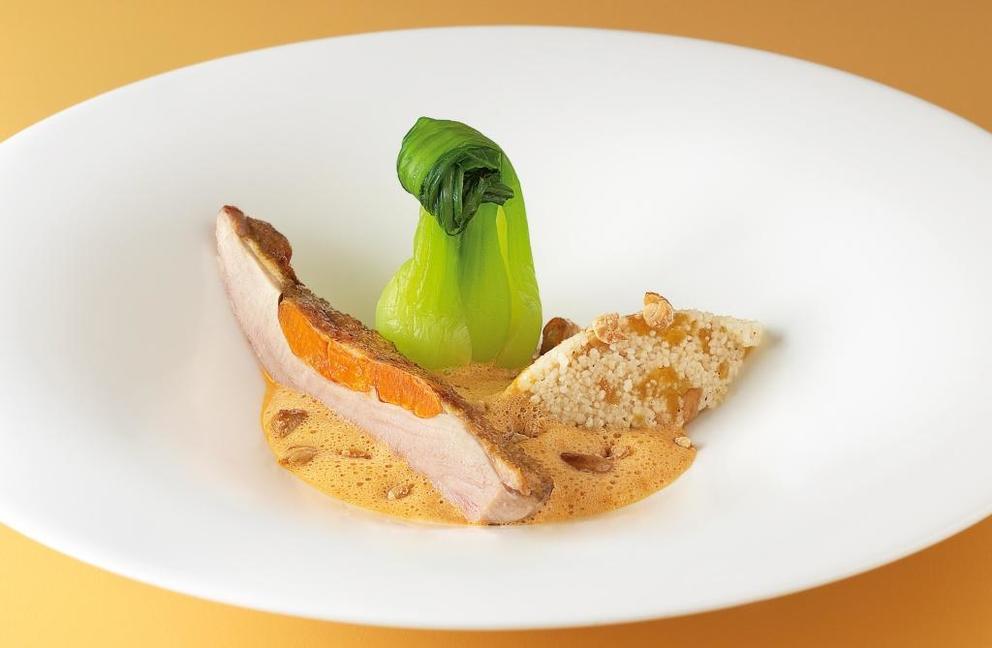 Perlhuhn mit Marillen Perlhuhn mit Marillen