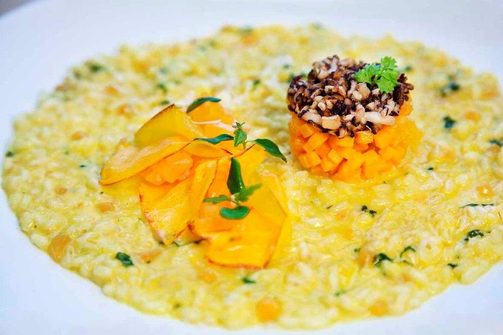 Risotto mit Muskatkürbis Risotto mit Muskatkürbis