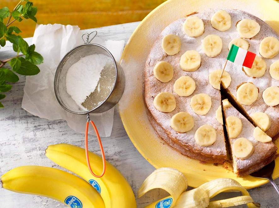 Torta Paradiso mit Bananen Torta Paradiso mit Bananen