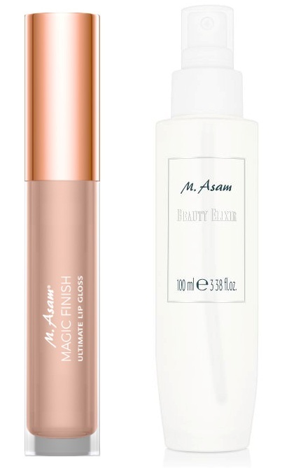 Magic Finish Ultimate Lip Gloss mit Volumen Effekt und Beauty Elixir Fixierspray für dauerhaften Halt des Makeups
