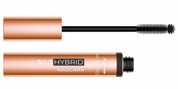 5in1 Hybrid Mascara für Volumen, Verlängerung, Definition, Pflege und Form