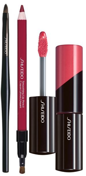 Shiseido Lip Brush, Smoothing Lip Pencil, Lacquer Rouge