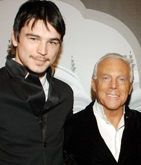 Giorgio Armani und Josh Hartnett Giorgio Armani und Josh Hartnett