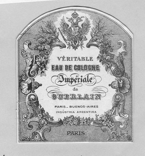 Etikett für Eau de Cologne Imperiale Etikett für Eau de Cologne Imperiale