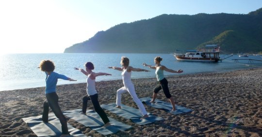 Yoga am Strand