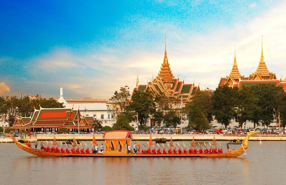 Königspalast und Chao Phraya River Königspalast und Chao Phraya River