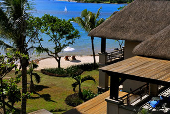 The Grand Mauritian - Blick von der Terrasse auf das Meer The Grand Mauritian - Blick von der Terrasse auf das Meer