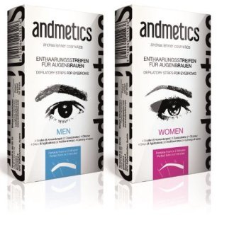 andmetics Enthaarungsstreifen für Augenbrauen andmetics Enthaarungsstreifen für Augenbrauen