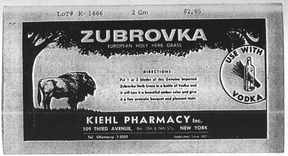 Zubrovka - Kiehl's Zubrovka - Kiehl's