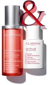 Clarins Mission Perfection Serum und UV Plus Anti Pollution Clarins Mission Perfection Serum und UV Plus Anti Pollution