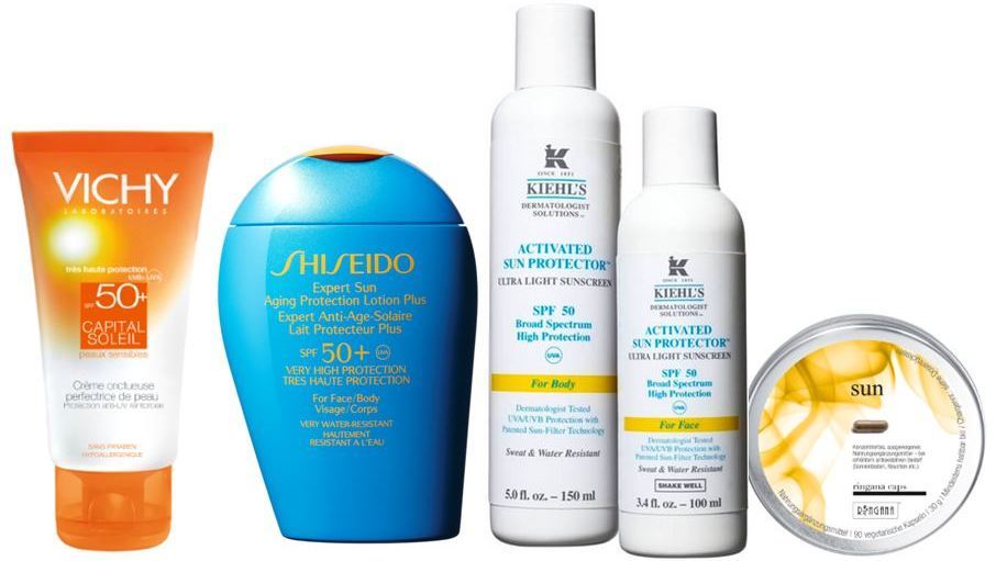 Sonnenschutz von Vichy, Shiseido, Kiehls und Ringana Sonnenschutz von Vichy, Shiseido, Kiehls und Ringana