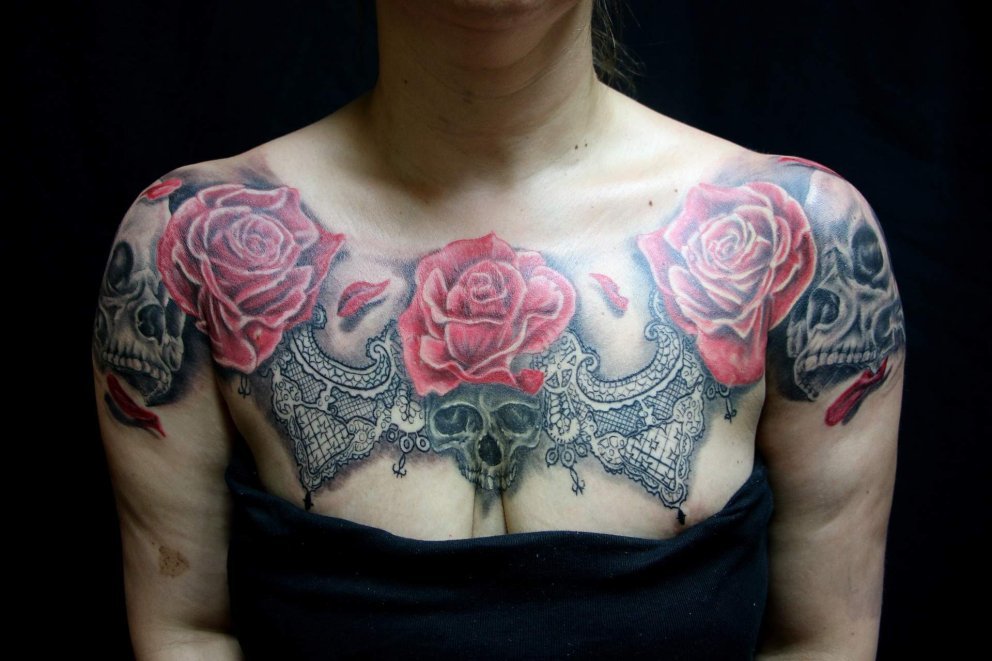 Tattoo, tätowierte Frau Tattoo, tätowierte Frau