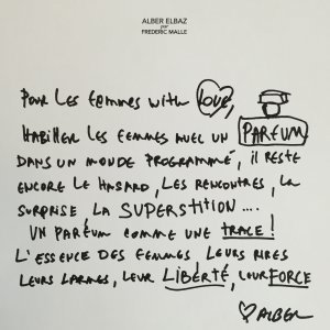 Alber Elbaz par Frederic Malle Alber Elbaz par Frederic Malle
