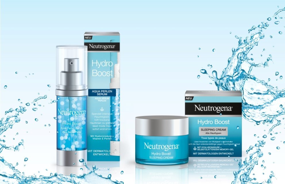 Neutrogena Hydro Boost Aqua Perlen Serum und Sleeping Cream Neutrogena Hydro Boost Aqua Perlen Serum und Sleeping Cream