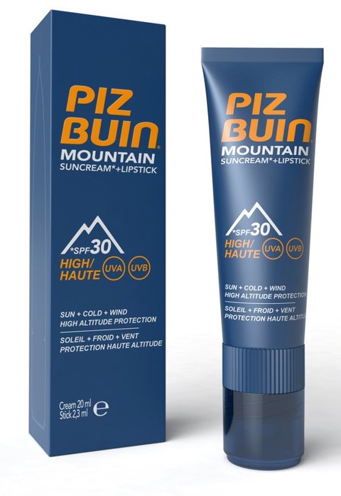 Piz Buin Mountain Suncream + Lipstick Piz Buin Mountain Suncream + Lipstick