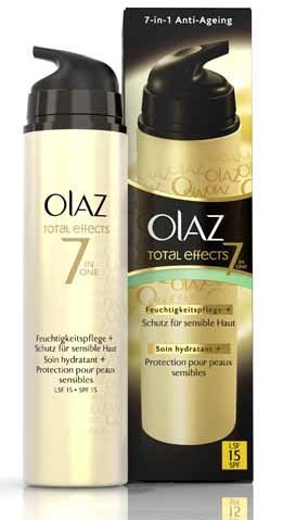 Olaz Total Effects Feuchtigkeitspflege + Schutz für sensible Haut Olaz Total Effects Feuchtigkeitspflege + Schutz für sensible Haut