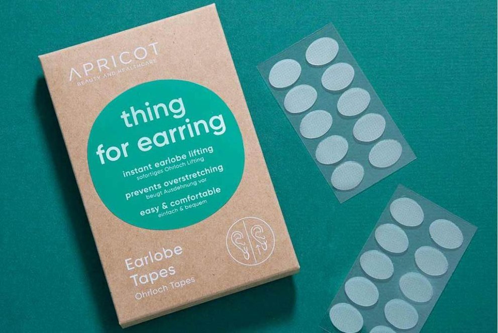 Apricot earlobe tapes Apricot earlobe tapes