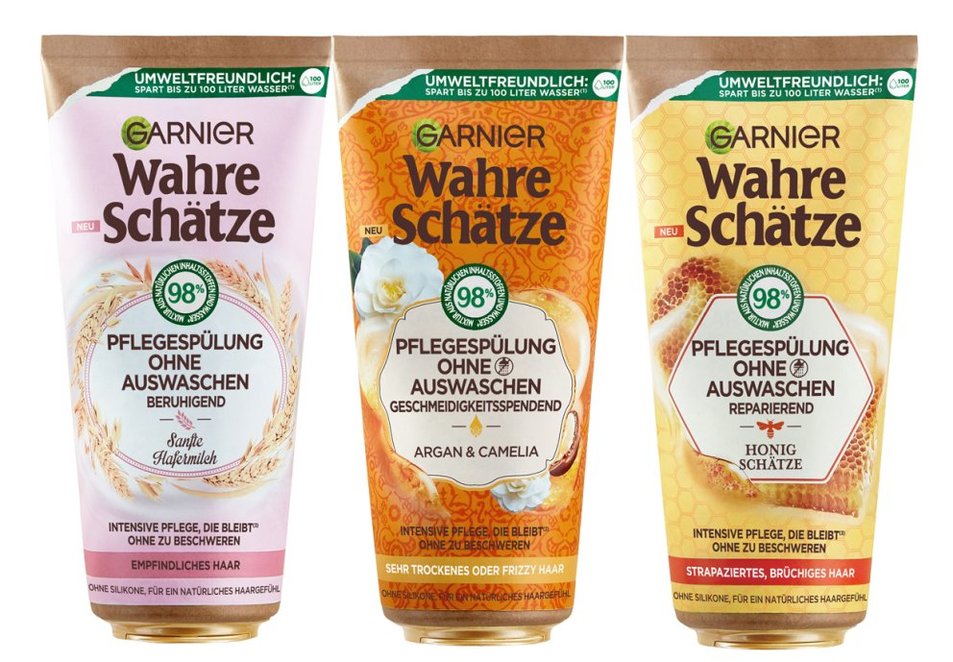 Garnier Wahre Scjhätze Pflegespülung ohne Auswaschen Garnier Wahre Scjhätze Pflegespülung ohne Auswaschen
