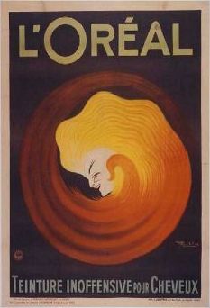 Erstes Werbeposter von L'Oreal 1910 Erstes Werbeposter von L'Oreal 1910