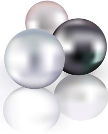Perlen bilden sich unterschiedlichen Farben
